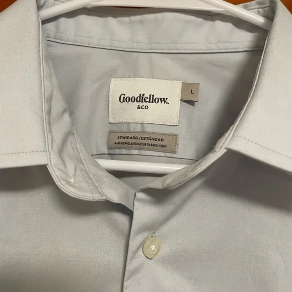 Goodfellow & Co Light Blue Dress Shirt Classic Formal Wear - Picture 5 of 5